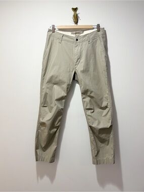 Relwen Flyweight Flex Chino Pant Size 30 Dark Sand Lightweight Pleated Knee